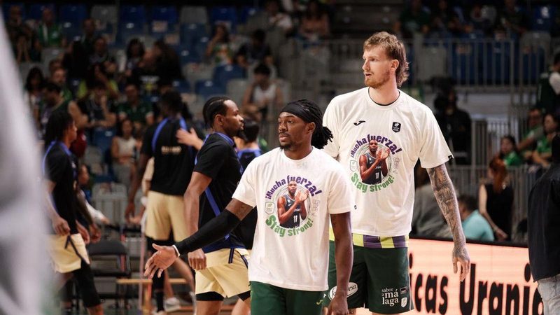 Unicaja y Carpena muestran su apoyo a Tyson Carter tras su embolia pulmonar