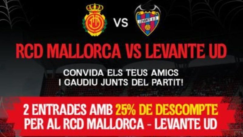 Mallorca impulsa la asistencia en Son Moix con descuento para abonados ante Levante