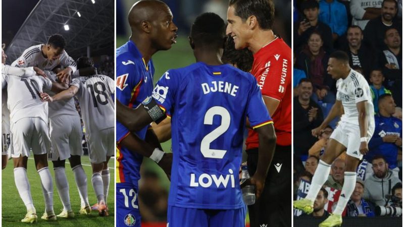 Mbappé decide y Nyom es expulsado en la victoria del Real Madrid ante Getafe