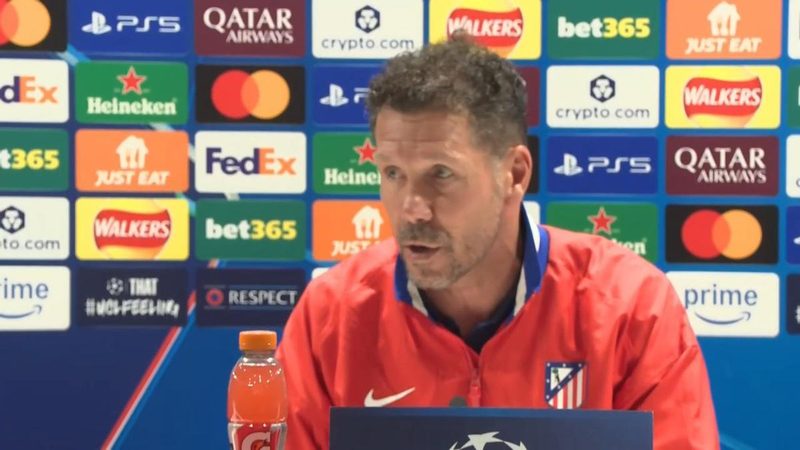 Simeone reafirma su estrategia y busca victoria clave en Londres ante Arsenal