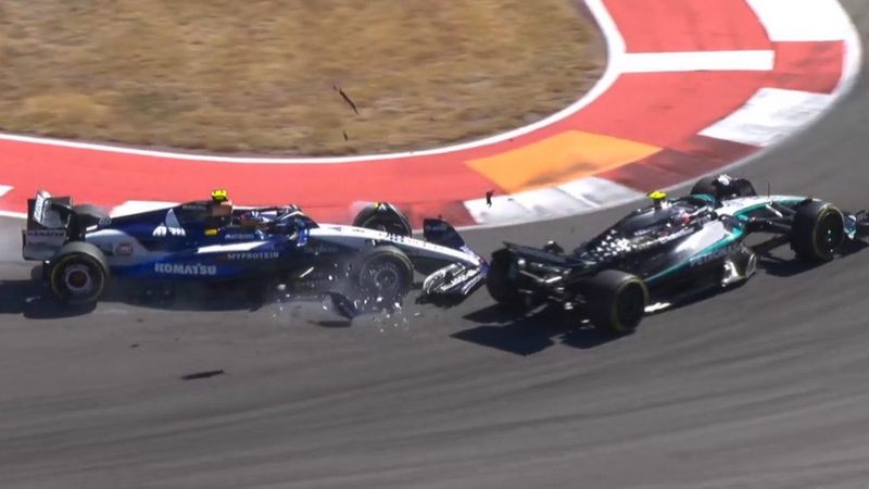 El bajón de Sainz en Austin: abandono tras el choque con Antonelli