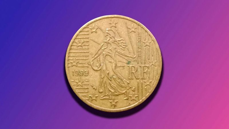 Moneda de 50 céntimos francesa de 1999 alcanza valor de más de 11.000 euros