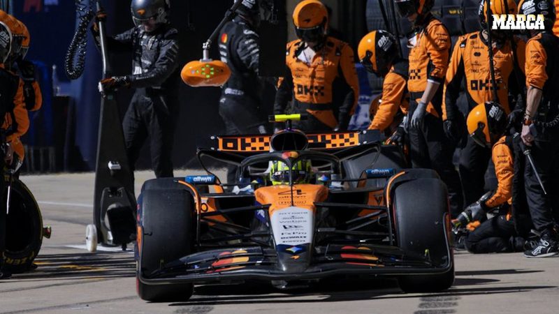 Red Bull sancionado por retirar la referencia visual de Norris en parrilla: guerra psicológica en F1