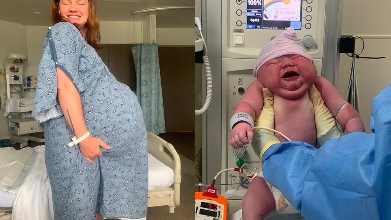 Nace Cassian con casi 6 kilos y su parto se vuelve viral con más de 35 millones de vistas