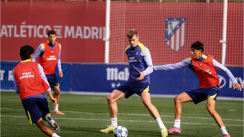 Atlético viaja con solo una baja para enfrentar al Arsenal en Champions