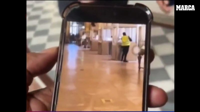 Turista graba a ladrón con chaleco amarillo robando joyas millonarias en el Louvre