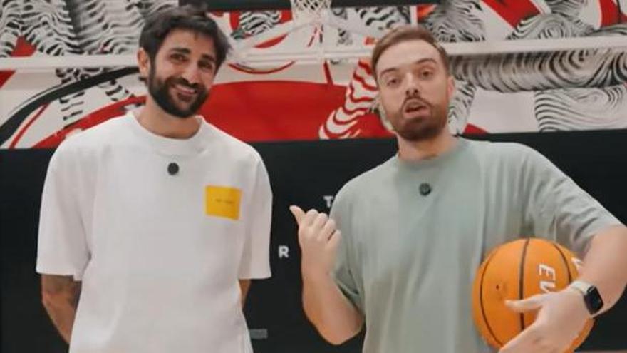 Ricky Rubio desafía a Ibai Llanos y domina el reto de anotación en baloncesto