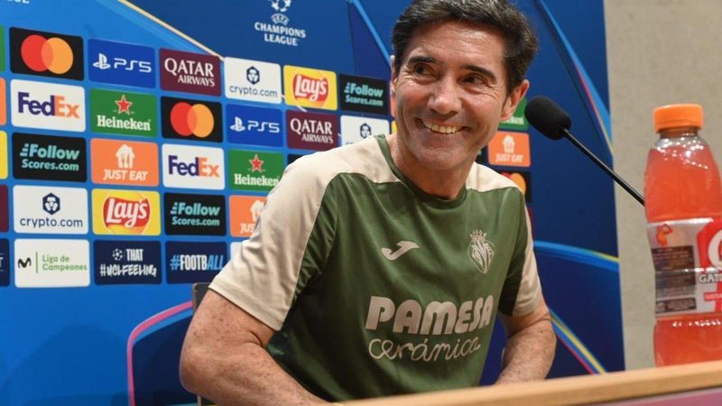 Marcelino afronta con ilusión y respeto el Villarreal vs Manchester City: "Aspiramos a ganar"