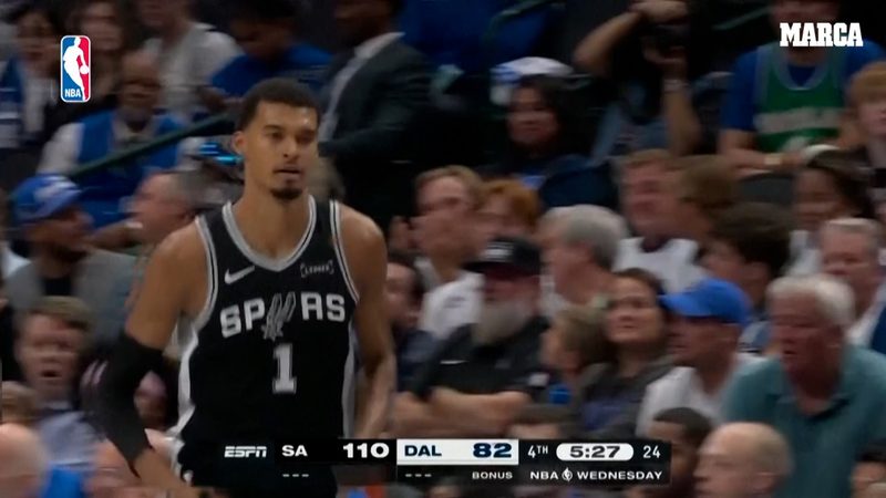 Wembanyama deslumbra con 40 puntos en su regreso y eclipsa a la promesa Cooper Flagg