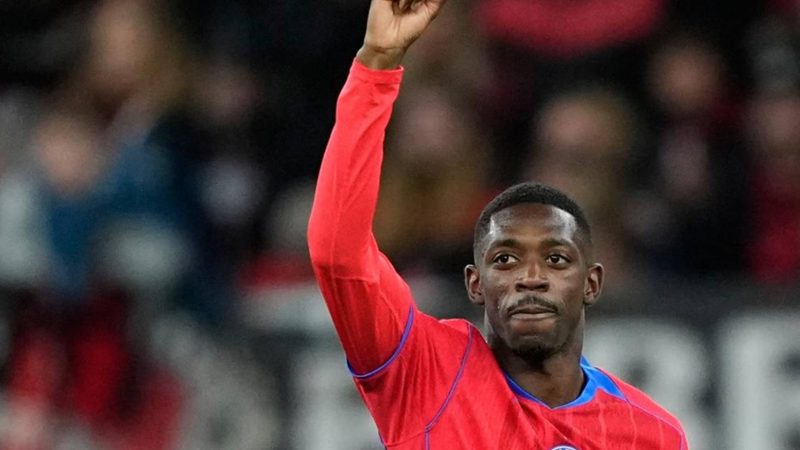 Dembélé brilla en su 100º partido con PSG con gol y gran actuación ante Leverkusen