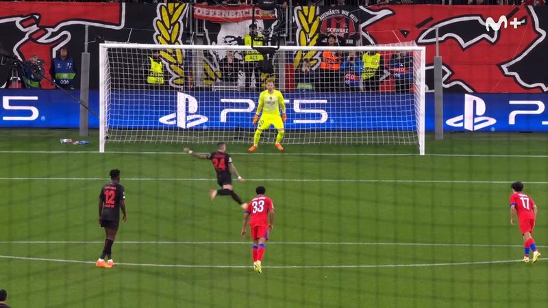 Dembélé brilla en la goleada 7-2 del PSG sobre Bayer Leverkusen en BayArena