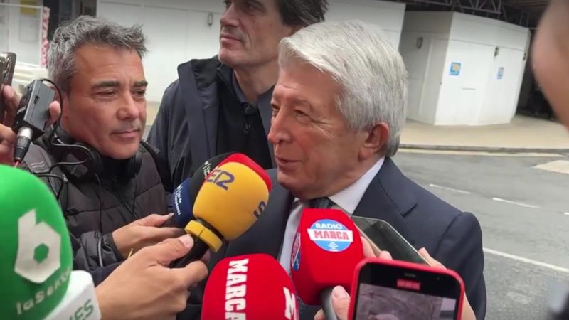 Enrique Cerezo destaca la fortaleza del Atlético y defiende la gestión en vísperas del duelo ante Arsenal