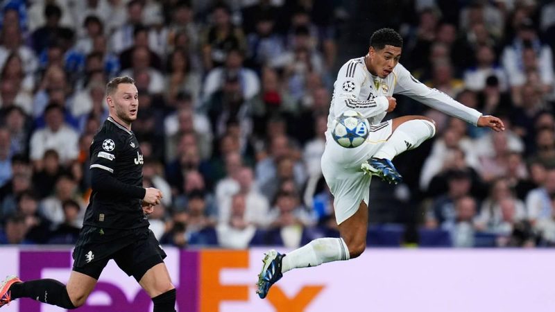 Courtois y Bellingham destacan en el ajustado triunfo del Real Madrid ante Juventus