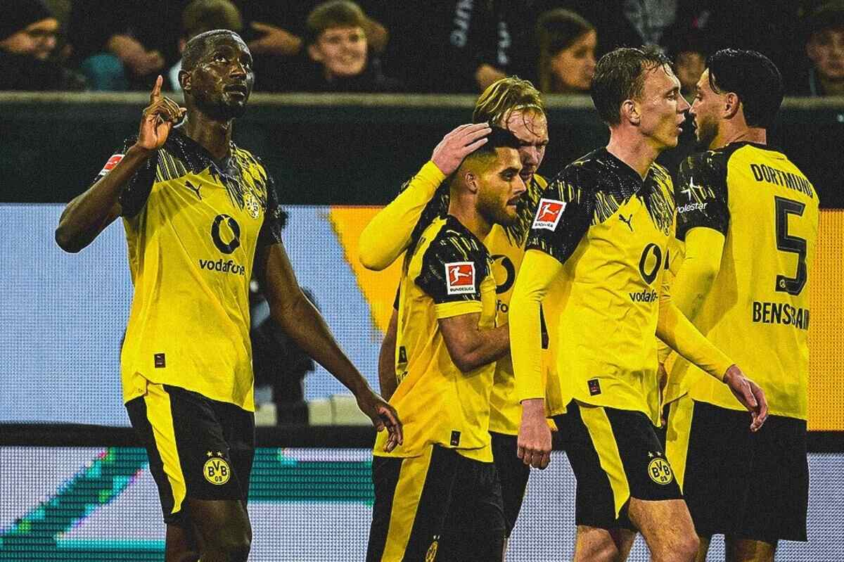Dortmund supera Augsburg com gol de Guirassy e assume vice-liderança no Alemão