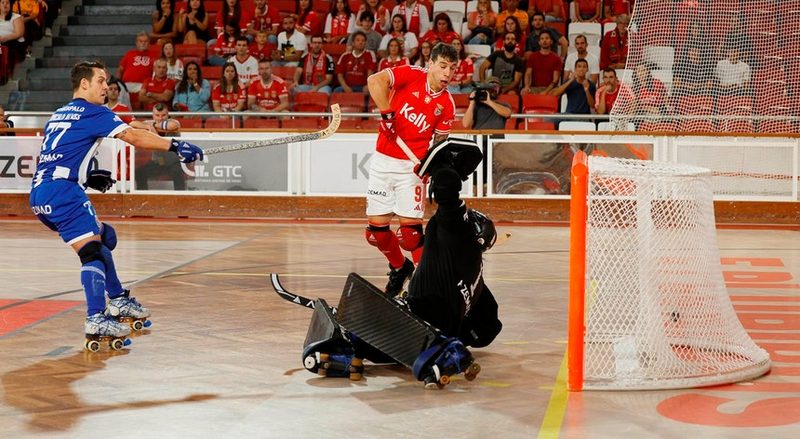 Benfica supera FC Porto e assume liderança isolada no campeonato de hóquei