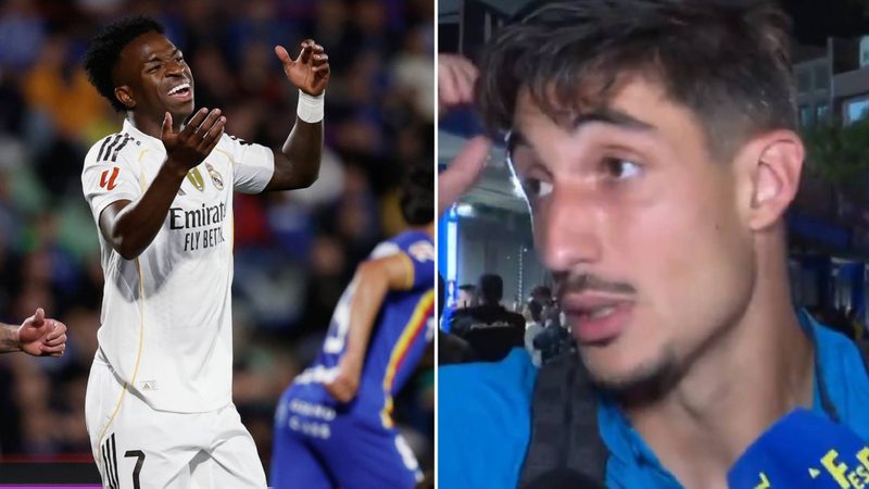Álex Sancris asume culpa tras expulsión y defiende a Vinicius tras Getafe vs Real Madrid
