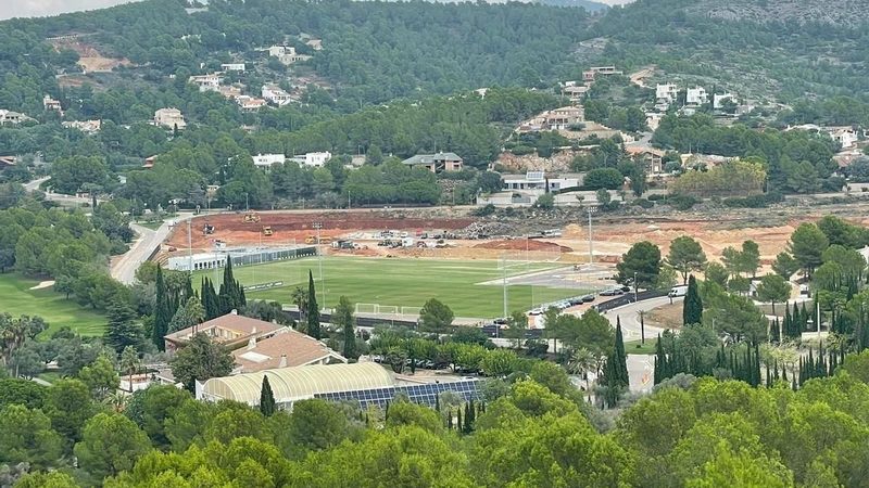 CD Castellón avanza con nuevo campo en su Ciudad Deportiva Globeenergy en Borriol