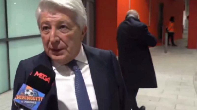 Enrique Cerezo relativiza la derrota del Atlético: "Demasiado castigo para lo que hemos jugado"