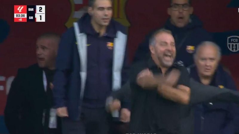 Hansi Flick reconoce su emoción desbordada tras el derbi y reflexiona sobre su imagen