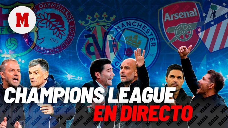 Tercera jornada de Champions: Barcelona, Atlético y Villarreal juegan hoy partidos clave
