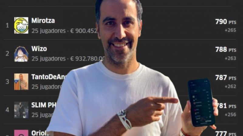 Luis Fernández 'Mirotza' lidera la liga Top MARCA y revela su once para el Super Finde