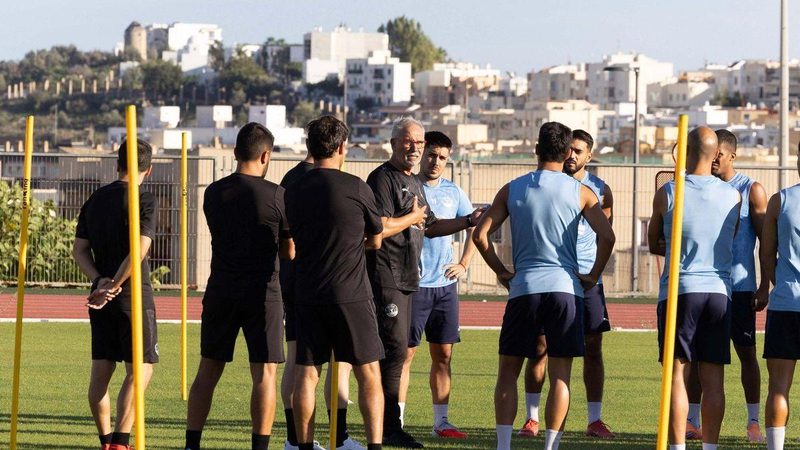 Miguel Álvarez inicia su etapa en la UD Ibiza con su primera sesión de entrenamiento