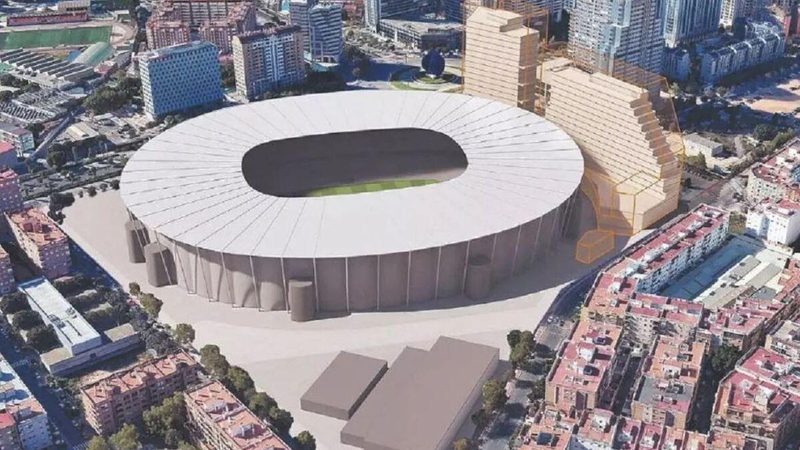 València aprueba edificio de hasta 20 plantas junto al Nou Mestalla pese a alegaciones