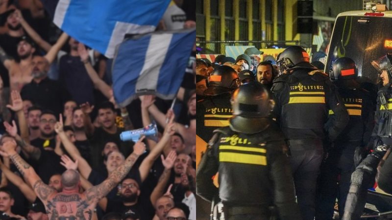 Detienen a cerca de 180 aficionados del Nápoles en Eindhoven antes del partido contra PSV
