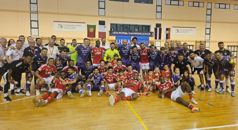 Benfica marca mais uma goleada e avança na Champions de futsal com grande desempenho