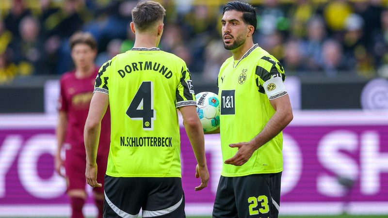 Borussia Dortmund reist ohne Schlotterbeck, aber mit Emre Can nach Augsburg