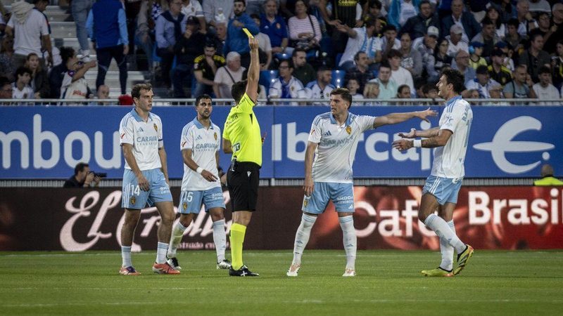 LaLiga denuncia insultos al árbitro en el Real Zaragoza-Cultural en el Ibercaja Estadio