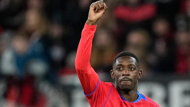 Dembélé regresa triunfal en su partido 100 con el PSG y marca en goleada histórica