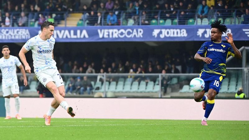 L'Inter sfrutta le palle inattive: Zielinski segna il 9° gol stagionale