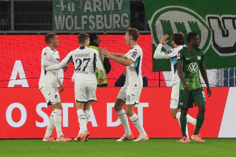 Wolfsburg verpasst wichtigen Sieg und verliert 5-Tore-Spektakel gegen Hoffenheim