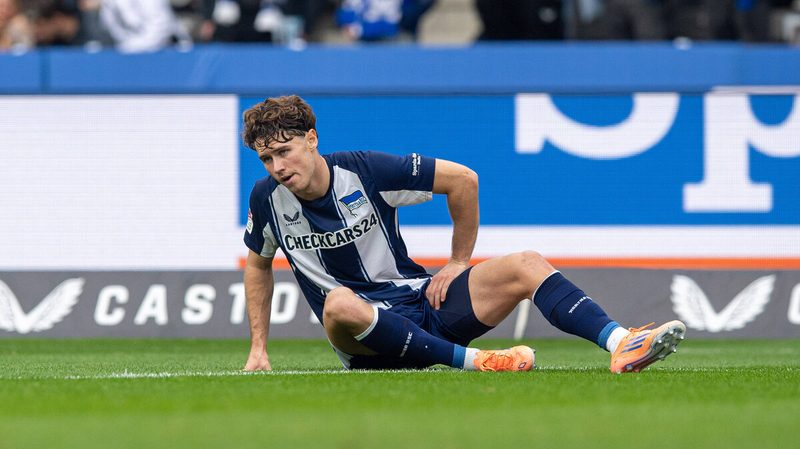 Hertha BSC bangt um Linus Gechter: Verdacht auf Muskelfaserriss nach Verletzung