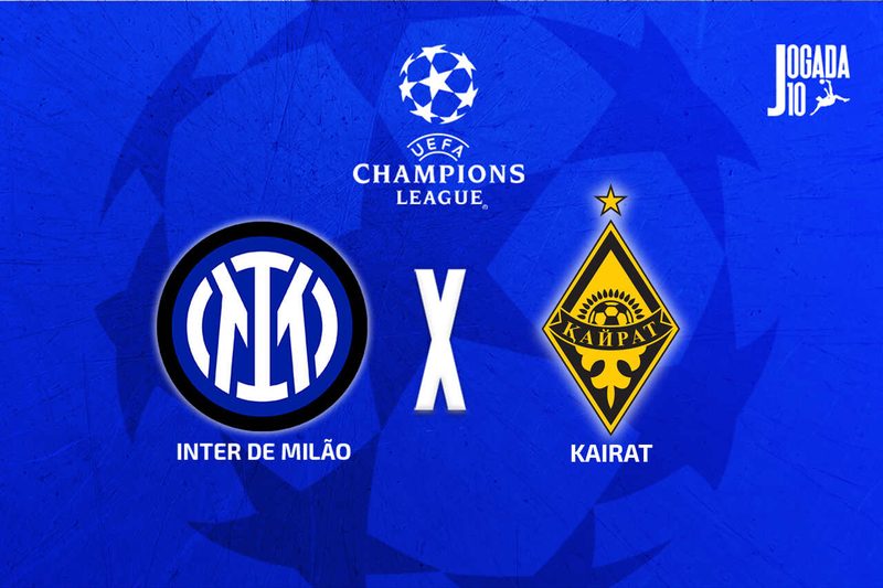 Inter de Milão busca manter 100% contra Kairat em duelo da Liga dos Campeões