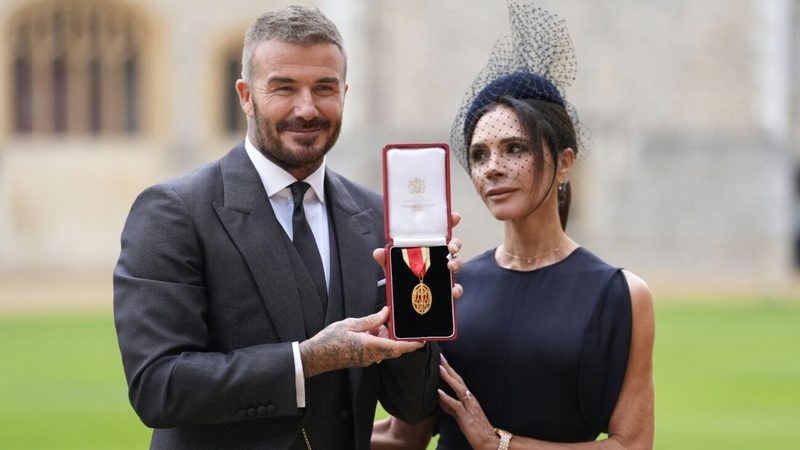 David Beckham erhält Ritterschlag von König Charles III. in Windsor