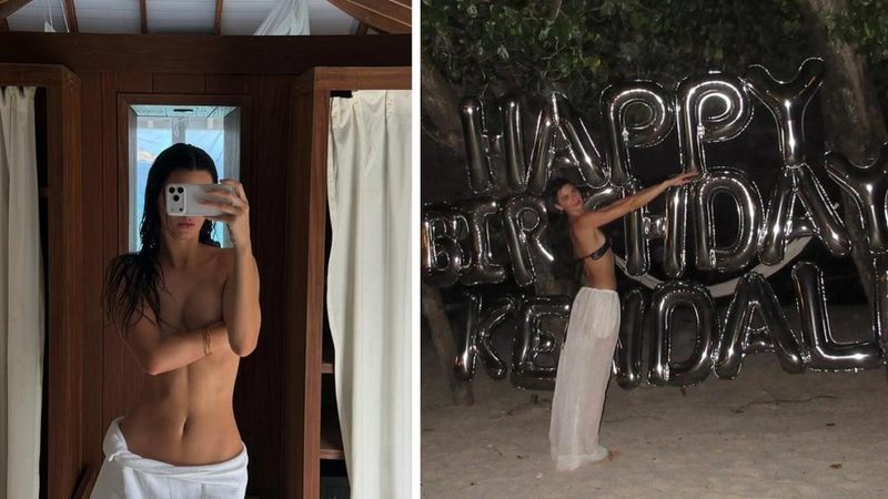 Kendall Jenner celebra i 30 anni con scatti audaci in spiaggia