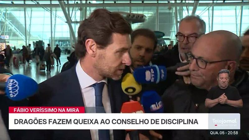André Villas-Boas critica o presidente do Benfica em meio a polêmica sobre árbitros