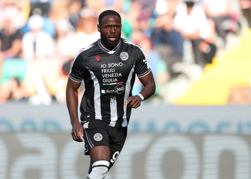 Udinese in ansia per Davis: il suo impiego contro la Roma è a rischio