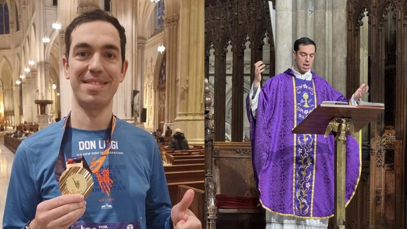 Don Luigi Portarulo conquista la maratona di New York: "Ho corso recitando il rosario"