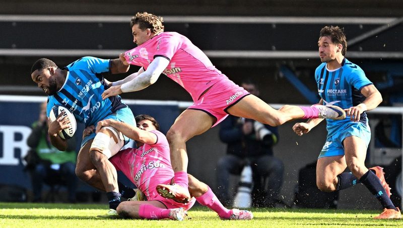 Le Montpellier Hérault Rugby surclasse le Stade Français et s'installe dans le top 6