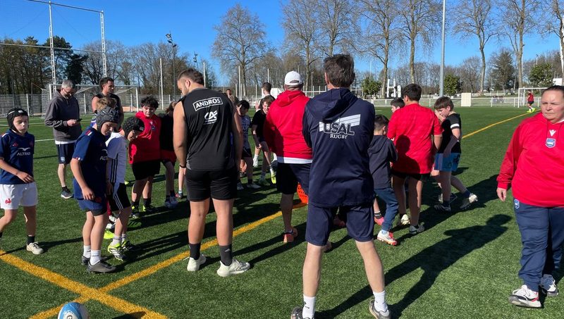 Le CA Brive et l'USAL : Une après-midi d'entraînement pour renforcer les liens