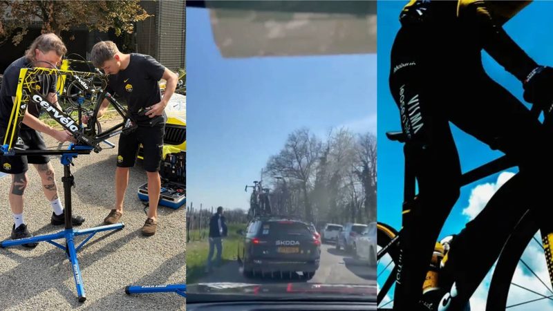 Asalto al coche del Visma en la Coppi e Bartali genera preocupación en el ciclismo
