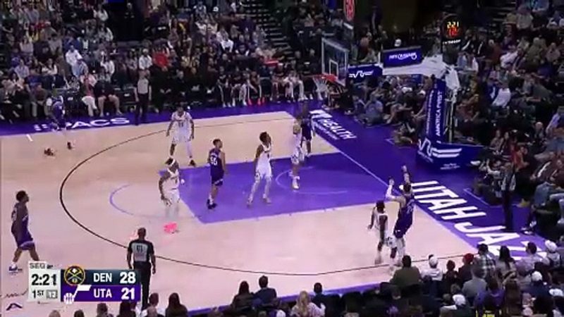 Jokic y Murray brillan en la victoria de los Nuggets ante los Jazz en Utah