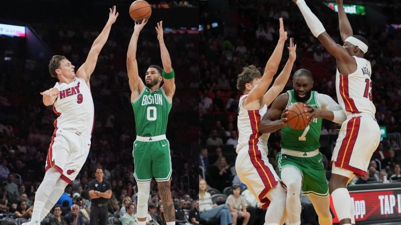 Celtics deslumbran con Tatum y Brown en una victoria contundente sobre los Heat