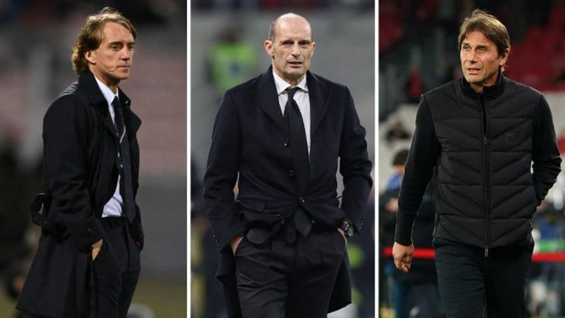 Un nuovo ct di peso per l'Italia: Allegri, Conte o Mancini per risollevare il calcio azzurro