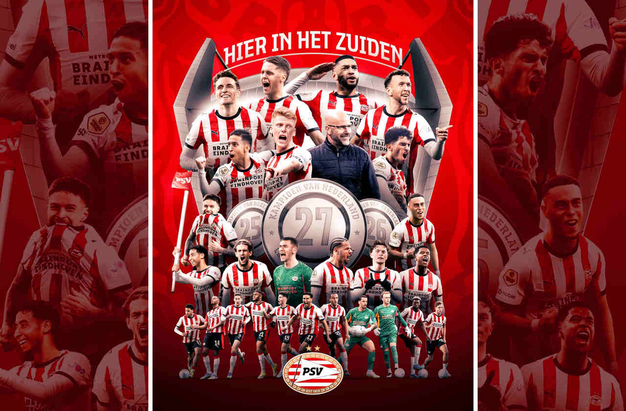 PSV Eindhoven conquista o 27º título da Eredivisie após empate do Feyenoord