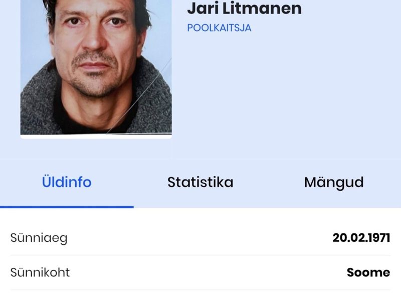 Jari Litmanen regresa al fútbol a los 55 años con el Tallinna Kalev de Estonia
