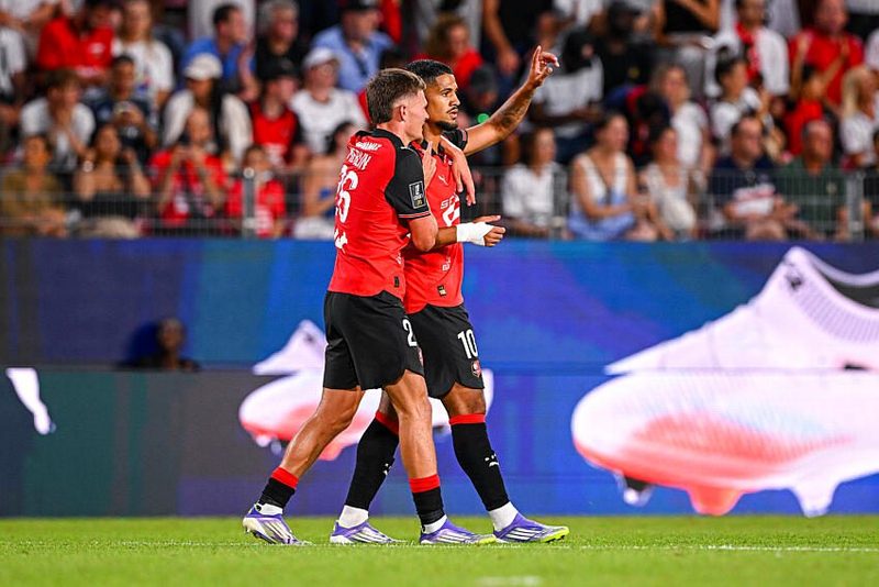Le Stade Rennais s'impose 4-3 contre le Stade Brestois grâce à Ludovic Blas et Quentin Merlin